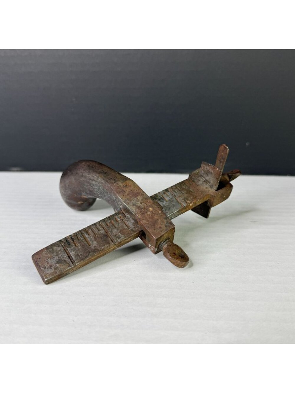 Vintage CS Osborne Pistol Grip Leather Cutting Gauge Tool